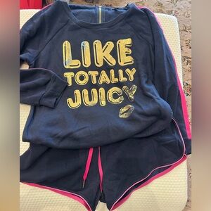 Juicy Couture Black Label One Piece Sweatshirt Romper-L